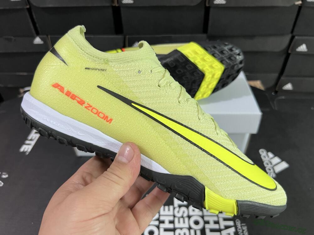 Men's Nike Air Zoom Mercurial Vapor 16 Elite TF Artificial Turf Low-Tops Football Shoes - Yellow/Black/Red