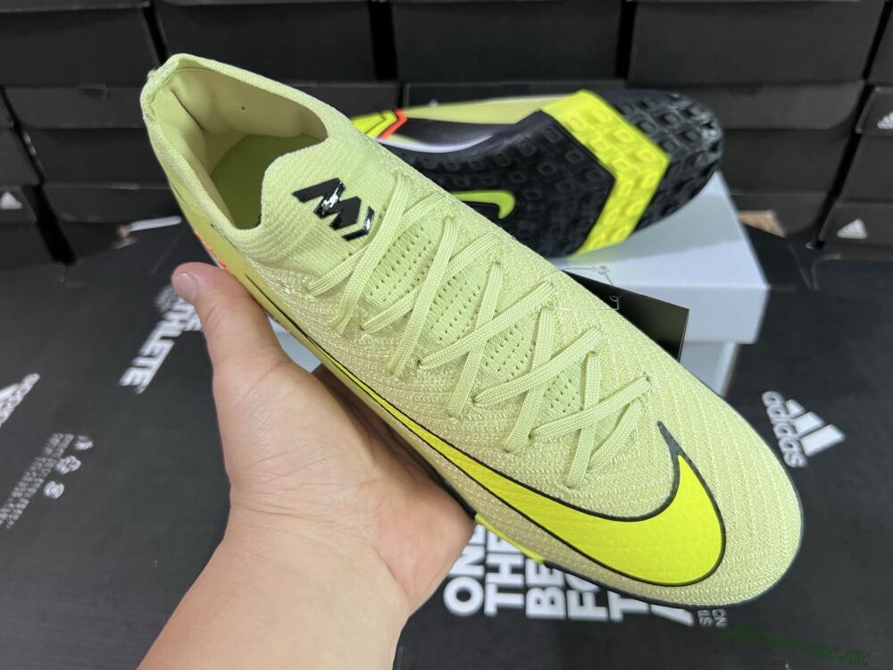 Men's Nike Air Zoom Mercurial Vapor 16 Elite TF Artificial Turf Low-Tops Football Shoes - Yellow/Black/Red