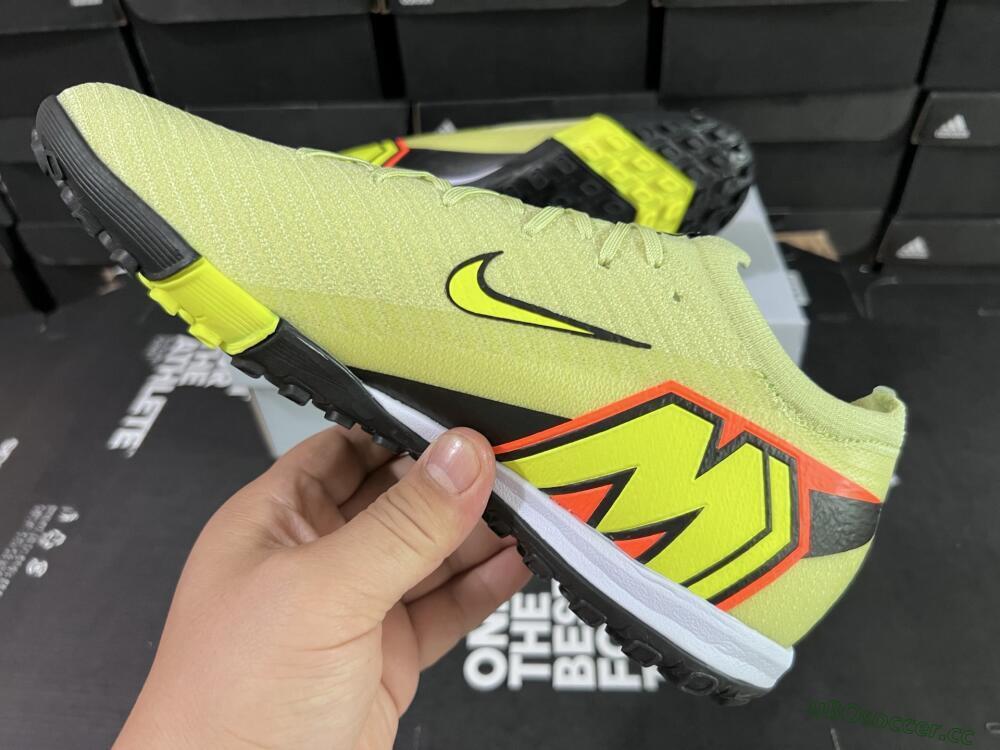 Men's Nike Air Zoom Mercurial Vapor 16 Elite TF Artificial Turf Low-Tops Football Shoes - Yellow/Black/Red