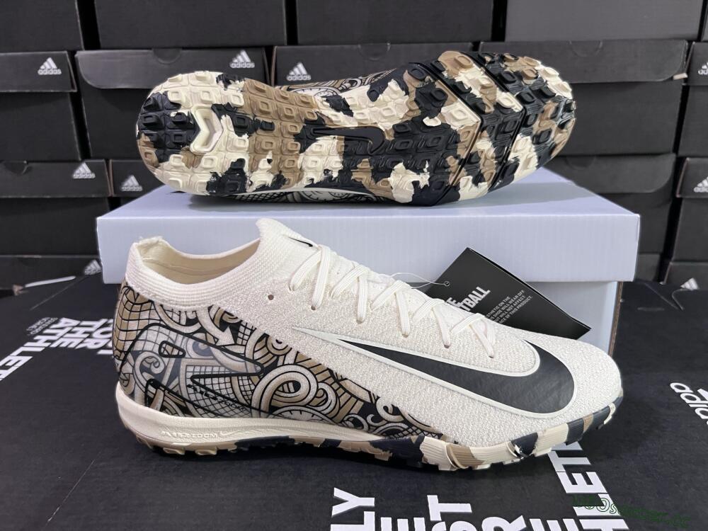 Unisex Nike Air Zoom Mercurial Vapor 16 Elite TF Artificial Turf Low-Tops Football Shoes - Beige/Black/Brown