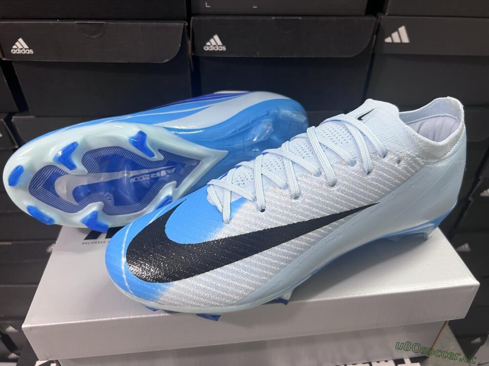 Men's Nike Air Zoom Mercurial Vapor 16 Elite FG Firm Ground Low-Tops Football Boots - Jade/Blue/Black