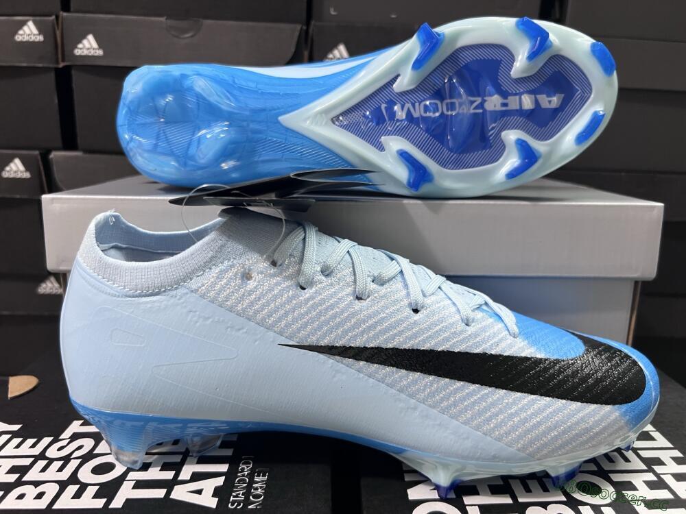 Men's Nike Air Zoom Mercurial Vapor 16 Elite FG Firm Ground Low-Tops Football Boots - Jade/Blue/Black