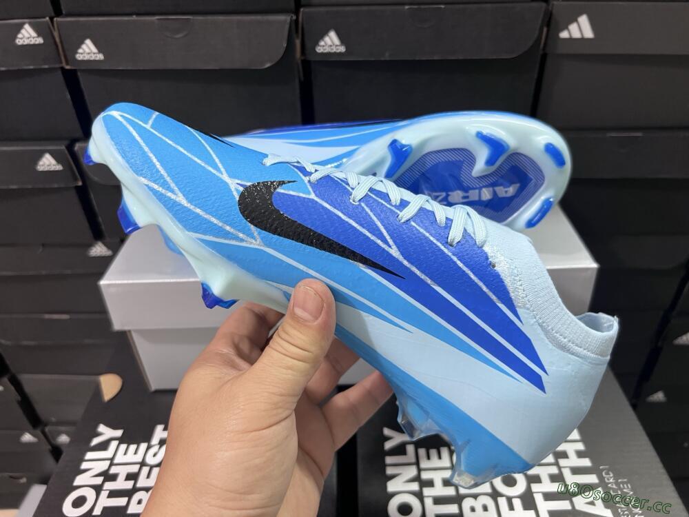 Men's Nike Air Zoom Mercurial Vapor 16 Elite FG Firm Ground Low-Tops Football Boots - Jade/Blue/Black