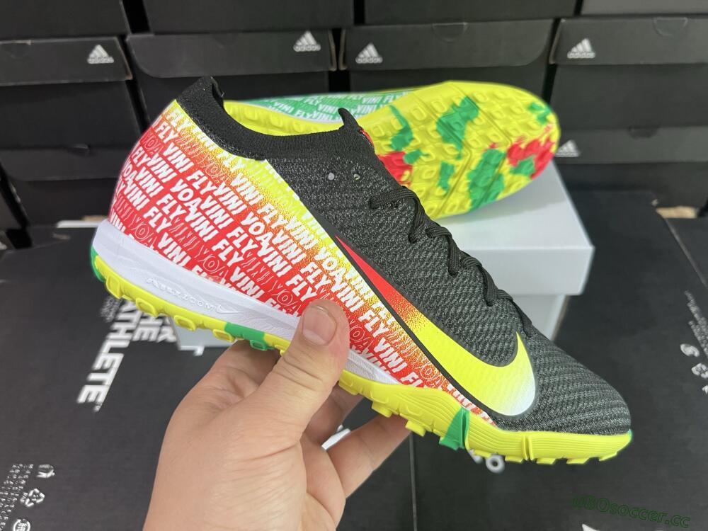 Unisex Nike Air Zoom Mercurial Vapor 16 Elite TF Artificial Turf Low-Tops Football Shoes - White/Red/Yellow