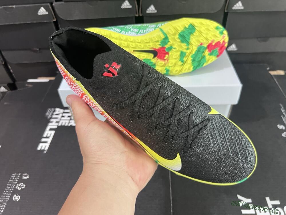 Unisex Nike Air Zoom Mercurial Vapor 16 Elite TF Artificial Turf Low-Tops Football Shoes - White/Red/Yellow