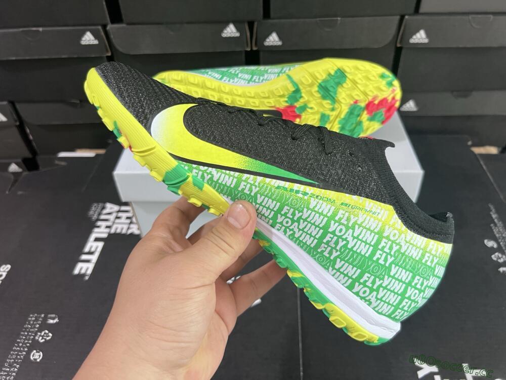 Unisex Nike Air Zoom Mercurial Vapor 16 Elite TF Artificial Turf Low-Tops Football Shoes - White/Red/Yellow