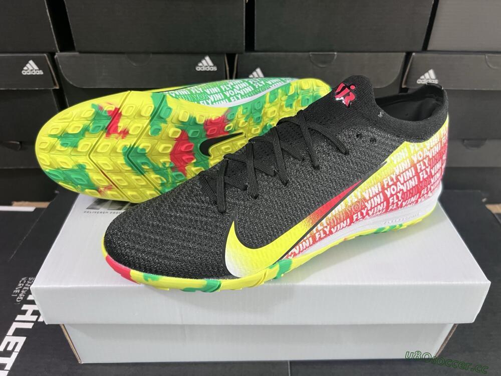 Unisex Nike Air Zoom Mercurial Vapor 16 Elite TF Artificial Turf Low-Tops Football Shoes - White/Red/Yellow