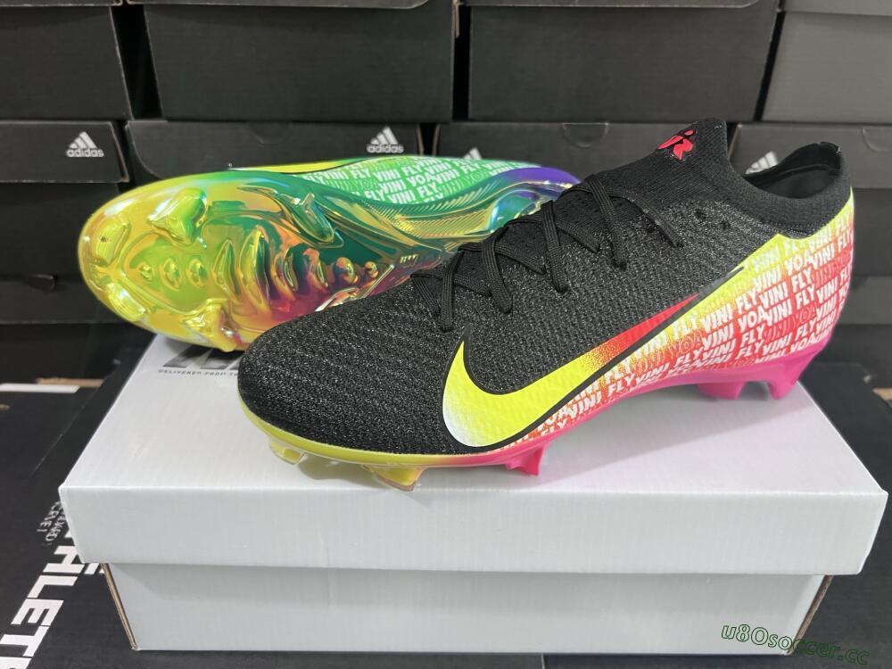 Unisex Nike Air Zoom Mercurial Vapor 16 Elite FG Firm Ground Low-Tops Football Boots - Black/Yellow/Red