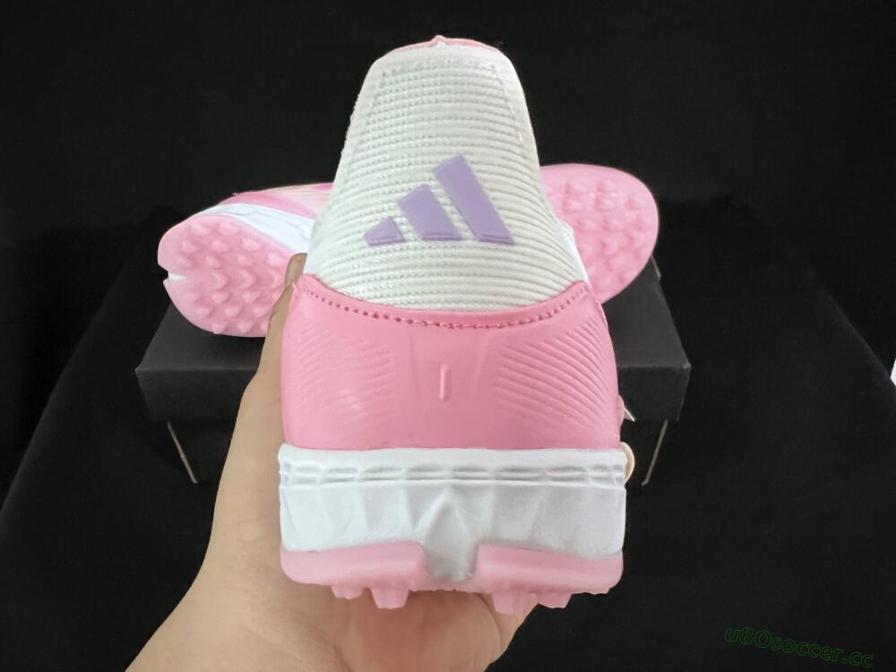 Unisex Adidas F50 Pro TF Artificial Turf Low-Tops Football Shoes - Pink/Gold/White