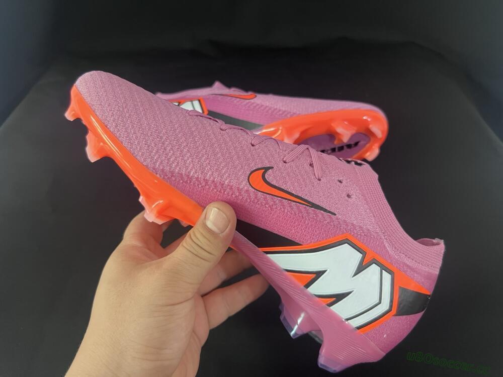 Unisex Nike Air Zoom Mercurial Vapor 16 Elite FG Firm Ground Low-Tops Football Boots - Red/Black
