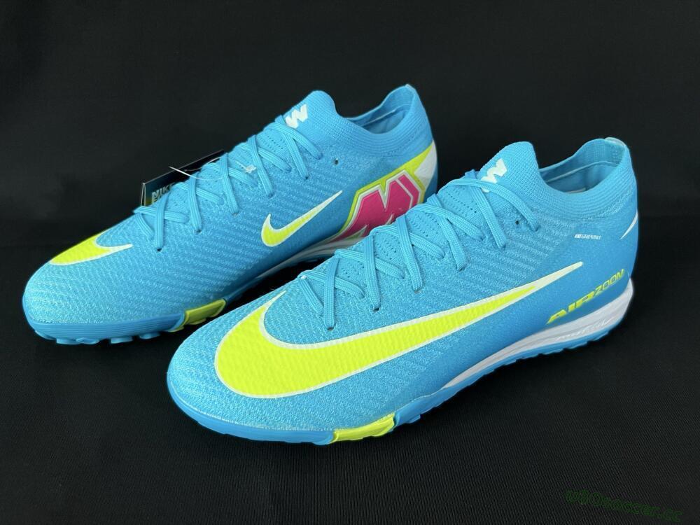 Unisex Nike Air Zoom Mercurial Vapor 16 Elite TF Artificial Turf Low-Tops Football Shoes - Blue/Yellow/White