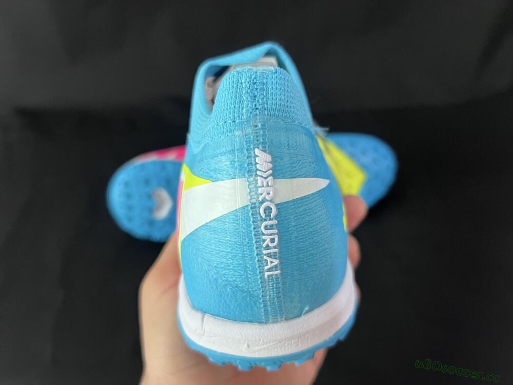 Unisex Nike Air Zoom Mercurial Vapor 16 Elite TF Artificial Turf Low-Tops Football Shoes - Blue/Yellow/White