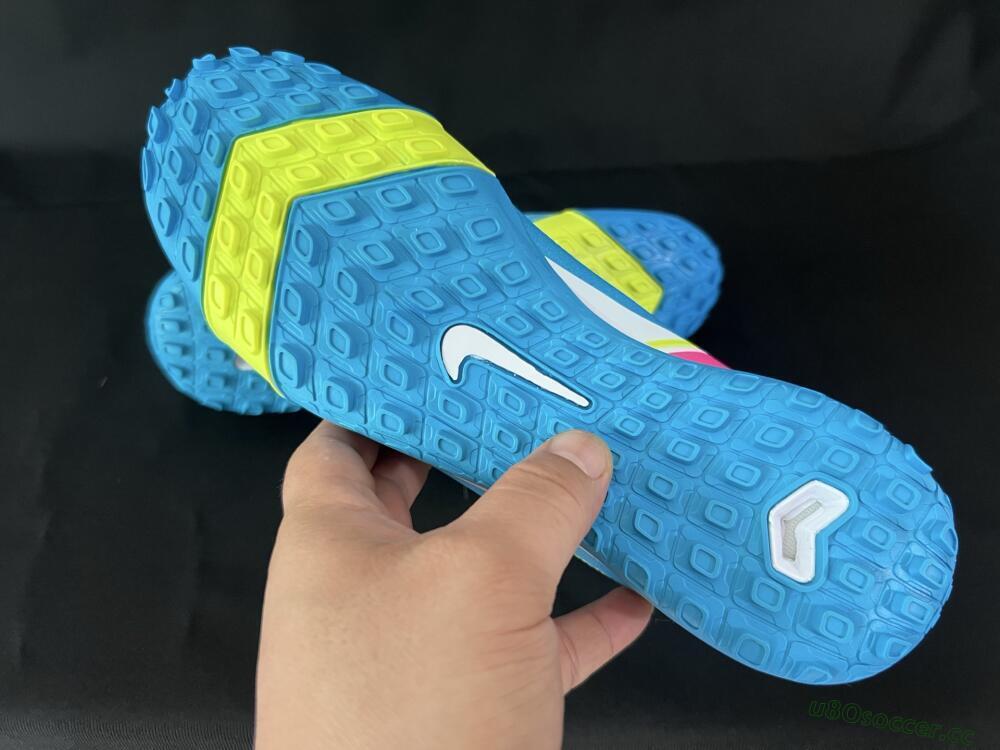 Unisex Nike Air Zoom Mercurial Vapor 16 Elite TF Artificial Turf Low-Tops Football Shoes - Blue/Yellow/White