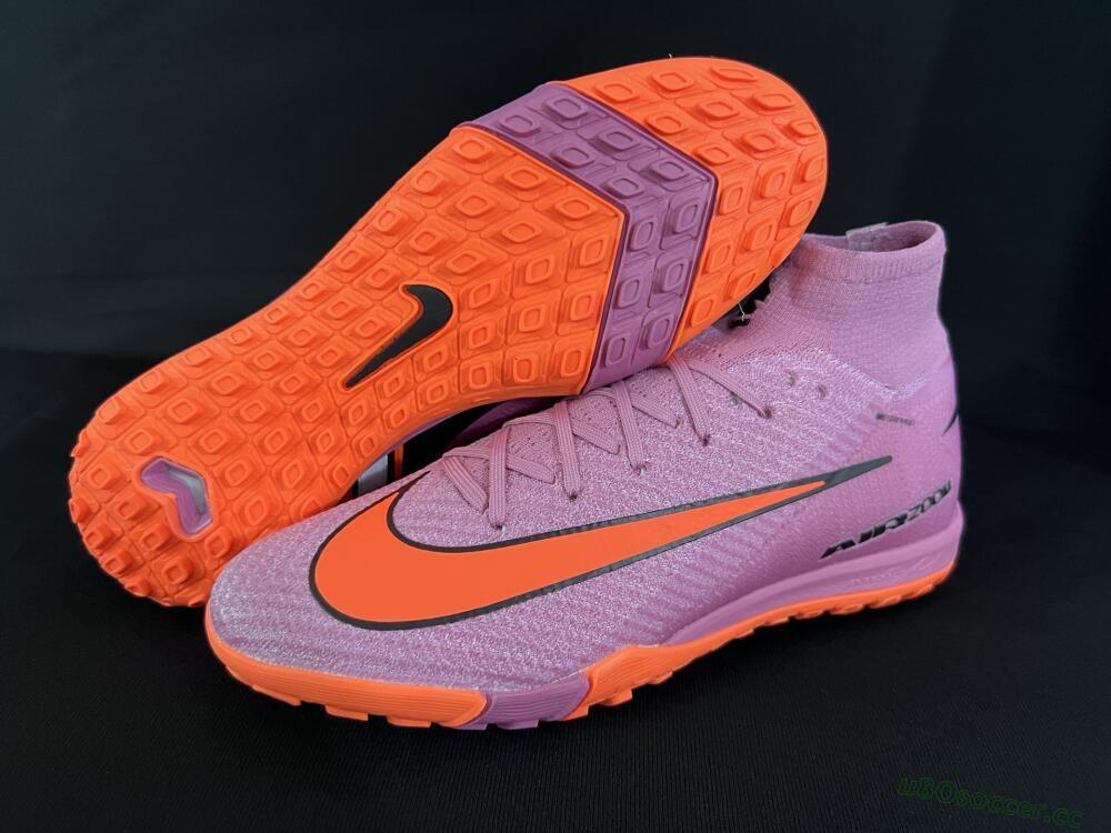 Unisex Nike Air Zoom Mercurial Superfly 10 Elite TF Artificial Turf High-Tops Football Shoes - Red/Orange/Black