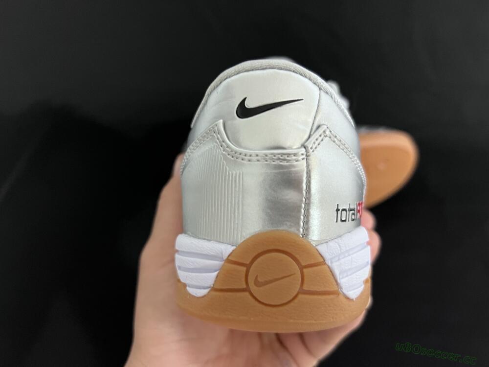 Kids Nike Total 90 III IC Indoor & Futsal Low-Tops Football Shoes - Silver/Blue
