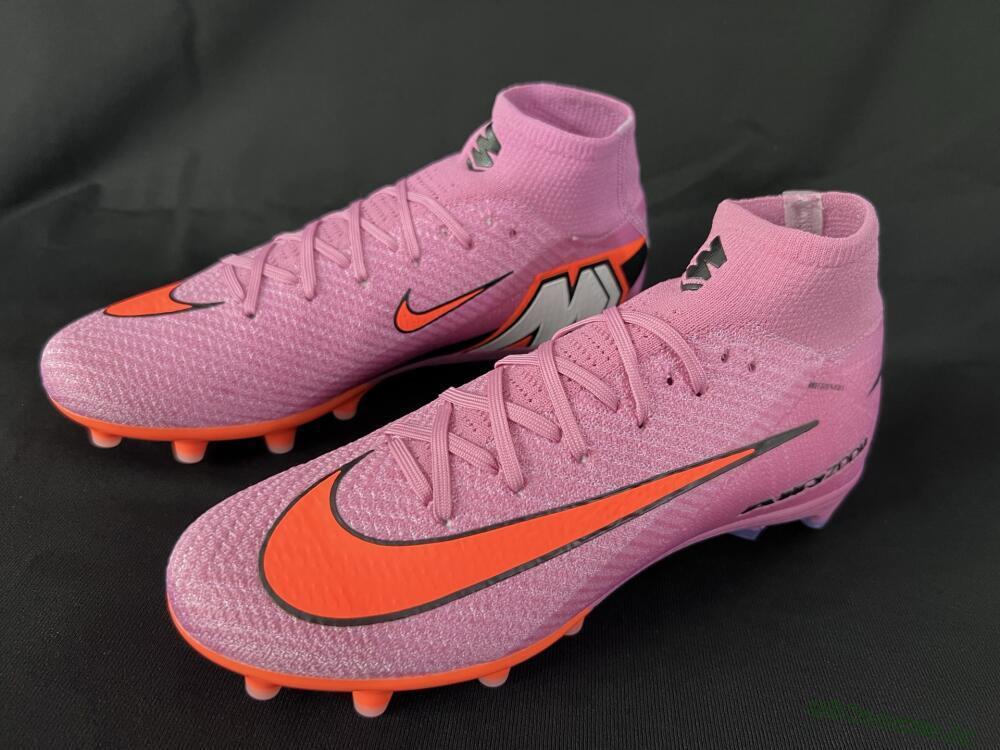 Unisex Nike Air Zoom Mercurial Superfly 10 Elite AG Artificial Grass High-Tops Football Boots - Red/Black/White