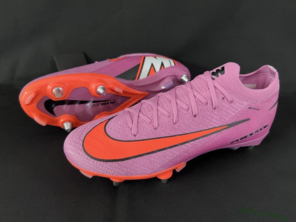 Men's Nike Air Zoom Mercurial Vapor 16 Elite SG Soft Ground Low-Tops Football Boots - Pink/Red/Black