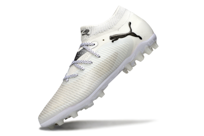Men's Puma Future 8 Ultimate AG Artificial Grass Low-Tops Football Boots - Beige/Black/White