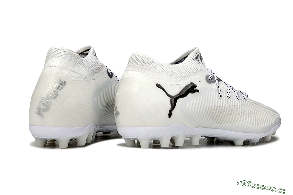 Men's Puma Future 8 Ultimate AG Artificial Grass Low-Tops Football Boots - Beige/Black/White 6