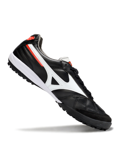Men's Mizuno Morelia Neo 4 TF Artificial Turf Low-Tops Football Shoes - Black/White/Red