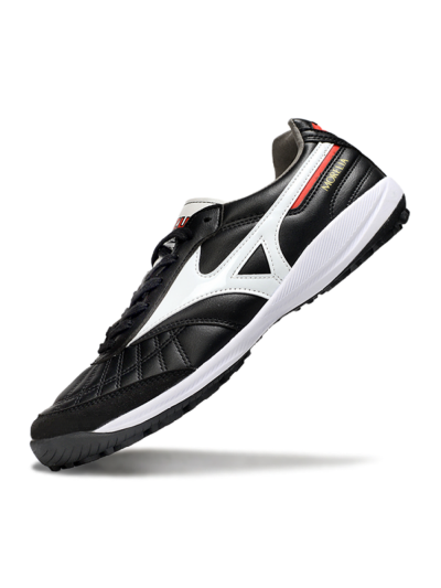 Men's Mizuno Morelia Neo 4 TF Artificial Turf Low-Tops Football Shoes - Black/White/Red