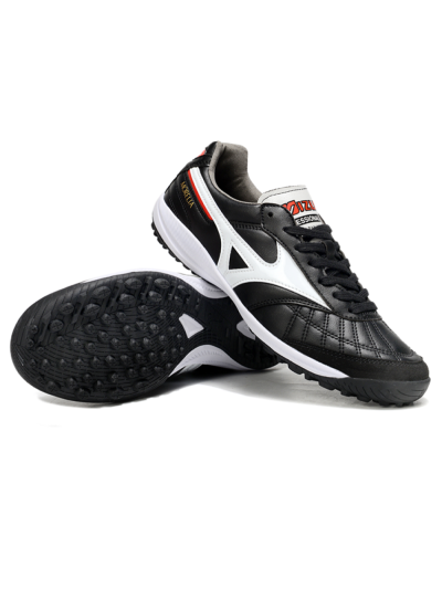 Men's Mizuno Morelia Neo 4 TF Artificial Turf Low-Tops Football Shoes - Black/White/Red