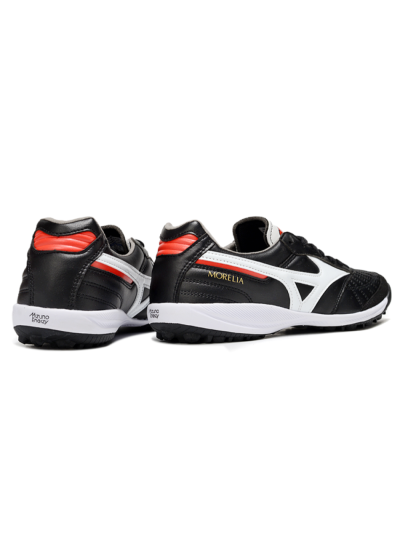 Men's Mizuno Morelia Neo 4 TF Artificial Turf Low-Tops Football Shoes - Black/White/Red