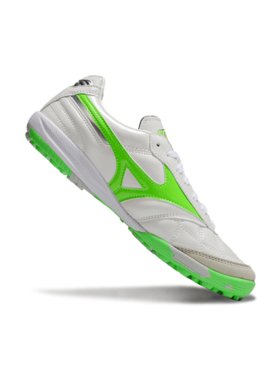 Men's Mizuno Morelia Neo 4 TF Artificial Turf Low-Tops Football Shoes - White/Yellow/Grey