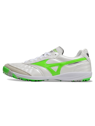 Men's Mizuno Morelia Neo 4 TF Artificial Turf Low-Tops Football Shoes - White/Yellow/Grey