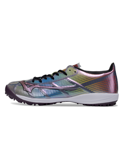 Men's Mizuno Morelia Alpha Beta TF Artificial Turf Low-Tops Football Shoes - Red/Yellow/Blue