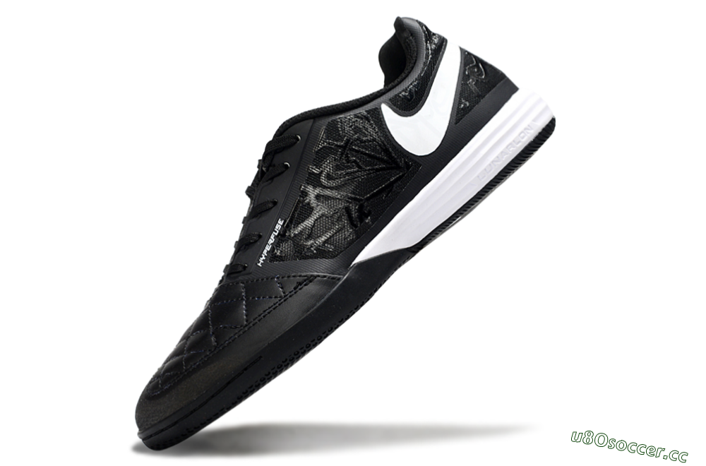 Unisex Nike Lunar Gato 2 IC Indoor & Futsal Low-Tops Football Shoes - Black/White 6
