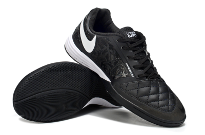 Unisex Nike Lunar Gato 2 IC Indoor & Futsal Low-Tops Football Shoes - Black/White