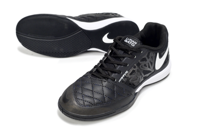 Unisex Nike Lunar Gato 2 IC Indoor & Futsal Low-Tops Football Shoes - Black/White