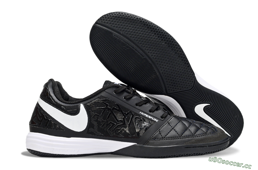 Unisex Nike Lunar Gato 2 IC Indoor & Futsal Low-Tops Football Shoes - Black/White 2