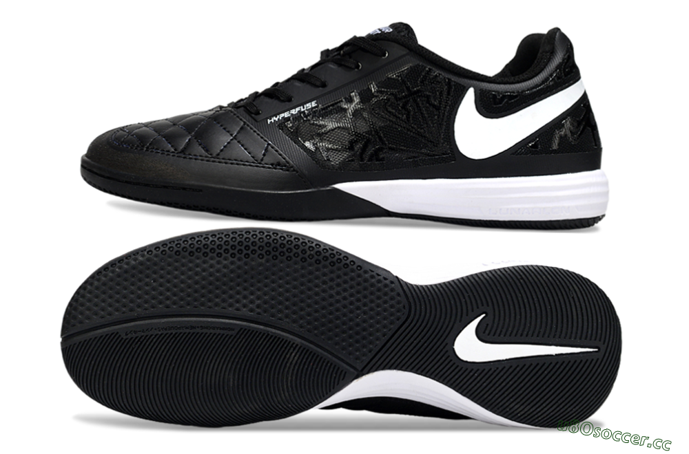 Unisex Nike Lunar Gato 2 IC Indoor & Futsal Low-Tops Football Shoes - Black/White 1