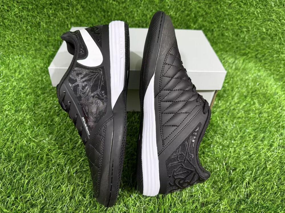 Unisex Nike Lunar Gato 2 IC Indoor & Futsal Low-Tops Football Shoes - Black/White