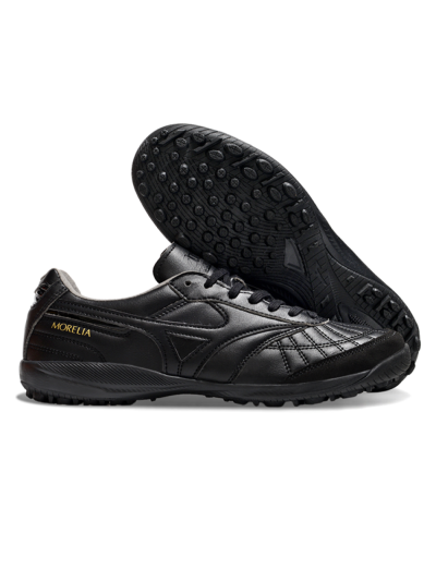 Men's Mizuno Morelia Neo 4 TF Artificial Turf Low-Tops Football Shoes - Black/Gold