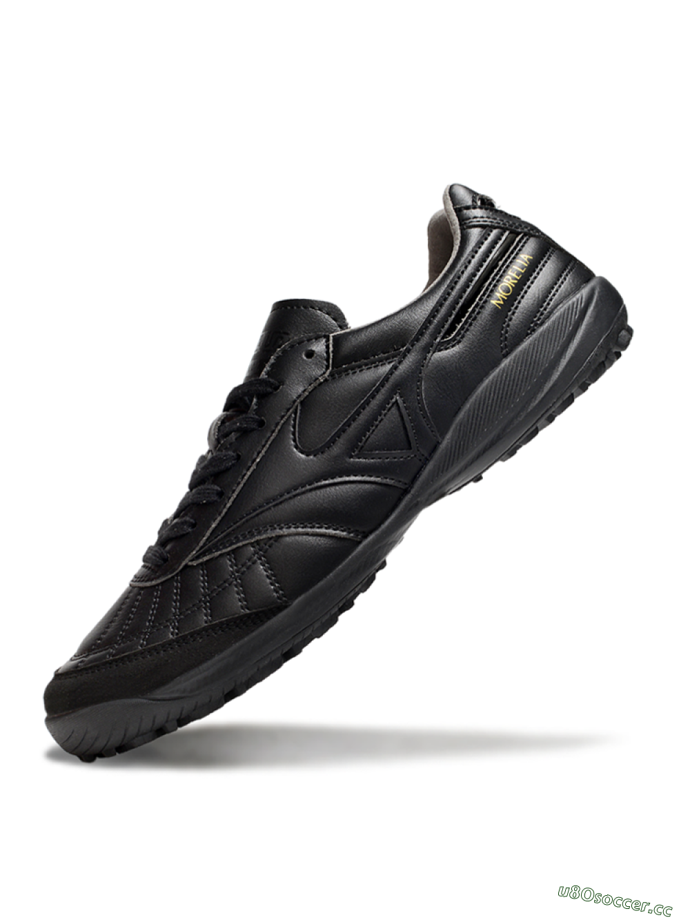 Men's Mizuno Morelia Neo 4 TF Artificial Turf Low-Tops Football Shoes - Black/Gold 5