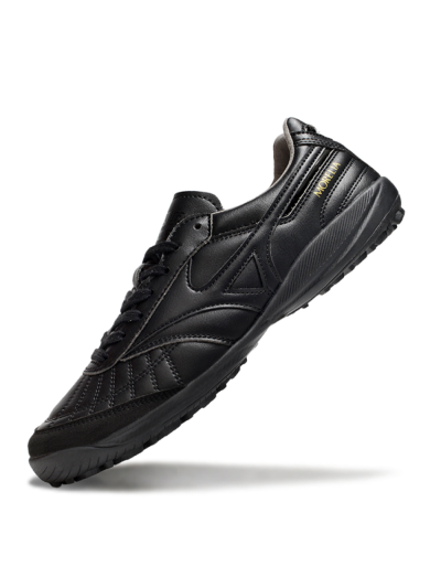 Men's Mizuno Morelia Neo 4 TF Artificial Turf Low-Tops Football Shoes - Black/Gold