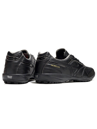 Men's Mizuno Morelia Neo 4 TF Artificial Turf Low-Tops Football Shoes - Black/Gold