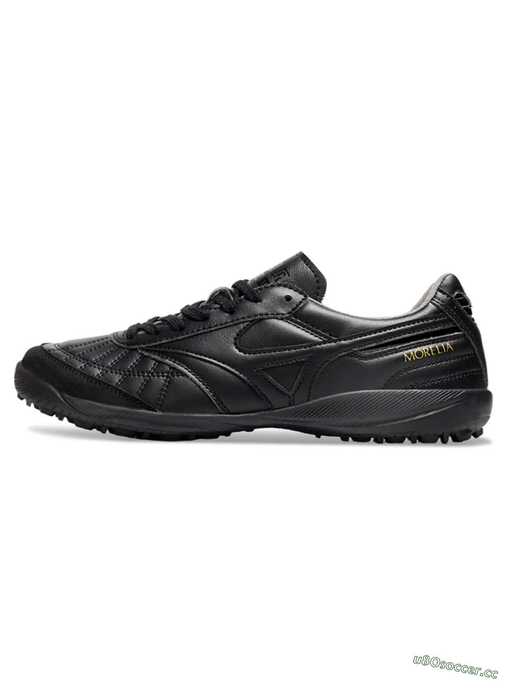 Men's Mizuno Morelia Neo 4 TF Artificial Turf Low-Tops Football Shoes - Black/Gold 0