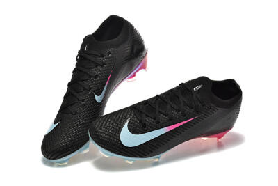 Men's Nike Air Zoom Mercurial Vapor 16 Elite FG Firm Ground Low-Tops Football Boots - Black/Jade/Pink