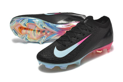 Men's Nike Air Zoom Mercurial Vapor 16 Elite FG Firm Ground Low-Tops Football Boots - Black/Jade/Pink