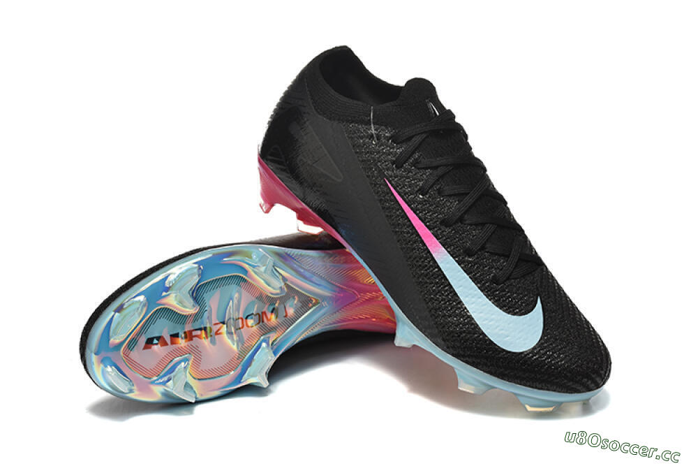 Men's Nike Air Zoom Mercurial Vapor 16 Elite FG Firm Ground Low-Tops Football Boots - Black/Jade/Pink 4