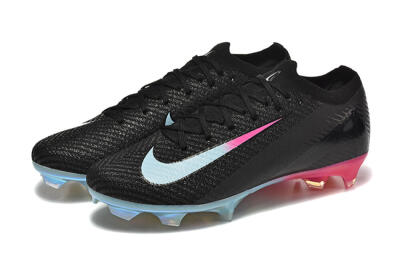 Men's Nike Air Zoom Mercurial Vapor 16 Elite FG Firm Ground Low-Tops Football Boots - Black/Jade/Pink