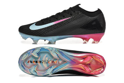 Men's Nike Air Zoom Mercurial Vapor 16 Elite FG Firm Ground Low-Tops Football Boots - Black/Jade/Pink