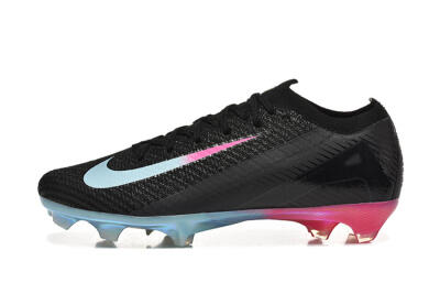 Men's Nike Air Zoom Mercurial Vapor 16 Elite FG Firm Ground Low-Tops Football Boots - Black/Jade/Pink
