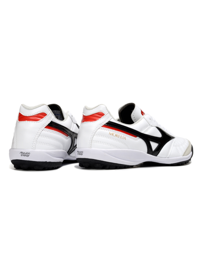 Men's Mizuno Morelia Neo 4 TF Artificial Turf Low-Tops Football Shoes - White/Black/Red