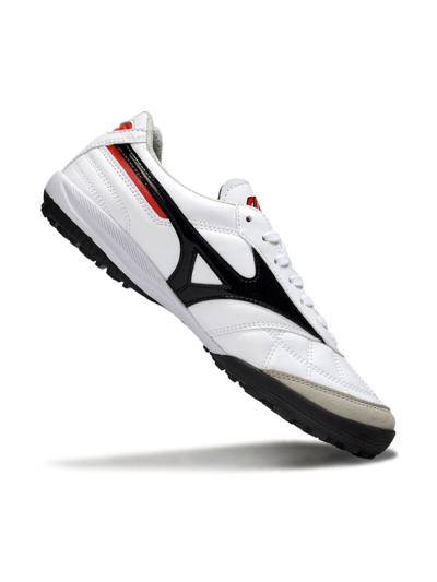 Men's Mizuno Morelia Neo 4 TF Artificial Turf Low-Tops Football Shoes - White/Black/Red