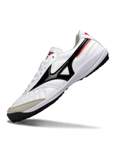 Men's Mizuno Morelia Neo 4 TF Artificial Turf Low-Tops Football Shoes - White/Black/Red